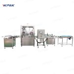 Pengisian Botol Kosmetik Kecil Automatik Memalamkan Talian Pelabelan Pembatasan