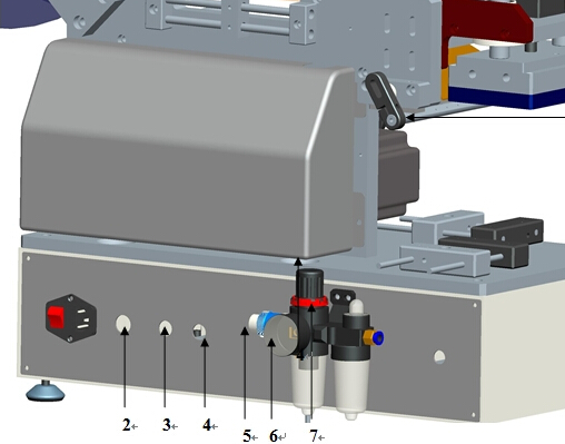 Mesin Pelabelan Beg Plastik Beg Muncung Separa Automatik Untuk Permukaan Rata